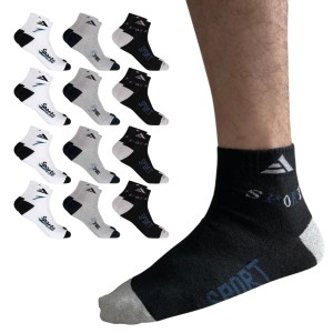 Kit 12 Pares de Meias Altomax Cano Curto 39 ao 43 Masculino