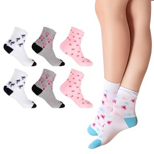 Kit 6 Pares Meias Feminina Cano Alto Longo 33 ao 38 Altomax