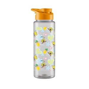 Squeeze Sport Transparente do Personagem Bob Esponja 750ml