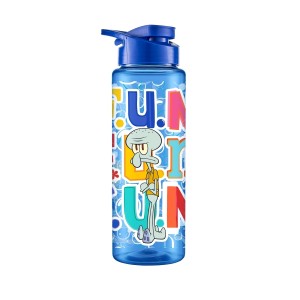 Squeeze Sport Azul do Lula Molusco do Bob Esponja de 750ml