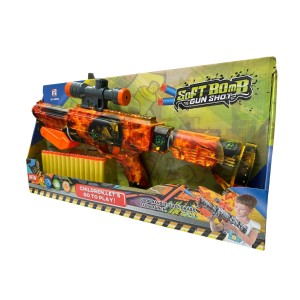 Brinquedo Lançador de Dardos 591-12 Rifle com 14 Munições