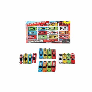 Coleção de Carrinhos Coloridos Super Speed Com 20 Unidades