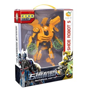 Brinquedo Robô Shide Transformers Bumblebee Camaro Amarelo