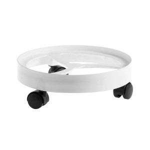 Suporte Vaso e Botijão C Rodas Branco 31x31x10,5cm Paramount