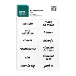 Kit Etiquetas Para Gin Com 12 Unidades da Paramount