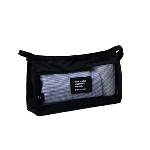 Necessaire Envelope Preta Com Tela 15x26x4cm da Paramount