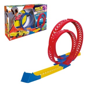 Brinquedo Pista Com 2 Looping + Lançador + Carrinho