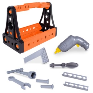 Brinquedo Mega Oficina Caixa De Ferramentas Monta E Desmonta