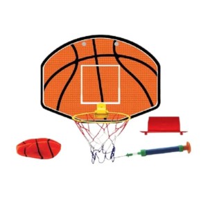 Kit Basquete De Parede Com Tabela Bola E Bomba Pais & Filhos