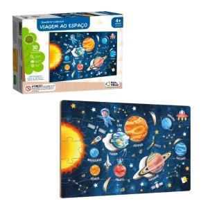Quebra-Cabeças Viagem Ao Espaço 30 Peças Pais & Filhos