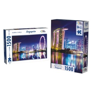 Quebra-Cabeças Singapura Paisagem 1500 Peças Pais & Filhos