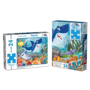 Quebra-Cabeças Fundo Do Mar 24 Peças Pais & Filhos