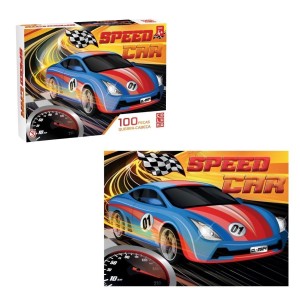 Quebra-Cabeças Speed Car 100 Peças Pais & Filhos
