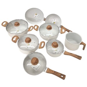 Jogo Panelas Antiaderente Alumínio Cerâmica Sahara 8 Peças