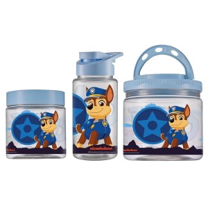 Kit Chase Patrulha Canina com Squeeze e Dois Potes