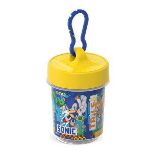 Pote Organizador com Gancho Sonic 350ml Infantil Geek Sega