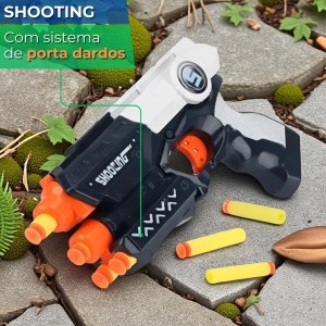 Brinquedo Lançador de Dardos RAVIL-V com Máscara + Alvo