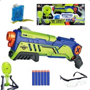 Lançador de Dardos e Gel Eletrico Alvo e Óculos de Proteção