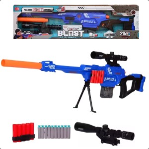 Brinquero Lançador de Dardos Sniper de Precisão Realista com Mira