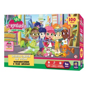 Quebra Cabeça Moranguinho e Suas Amigas com 100 pçs