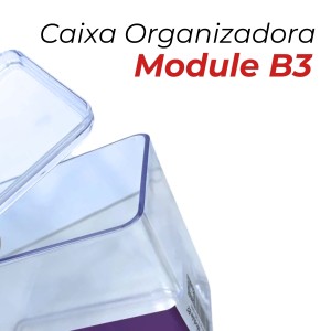 Caixa Organizadora Module B3 transparente da Paramount