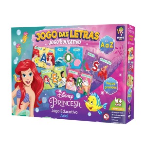 Jogo de Letras da Ariel com 60 peças
