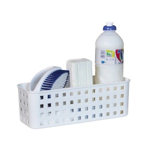 Cesta Organizadora Multiuso com Ventosa  Branca da Paramount