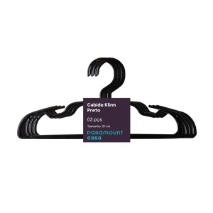 Kit de Cabides Klinn com 3 peças Preto Paramount