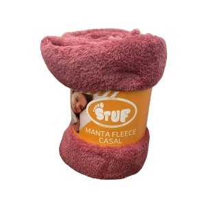 Manta Stuf  Mundiart Casal Cores Sortidas c/ Cinta 1,98x1,75 cm